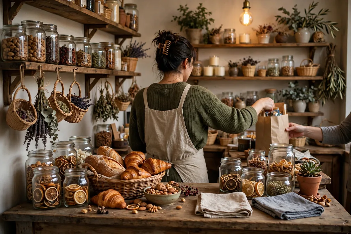 Illustration for Behind the counter