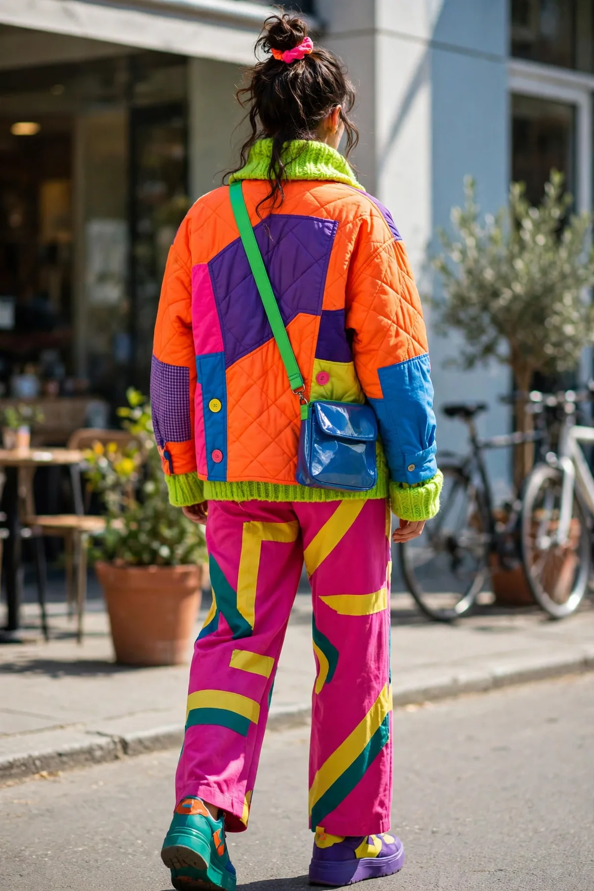 Illustration for A colour-clash outfit story