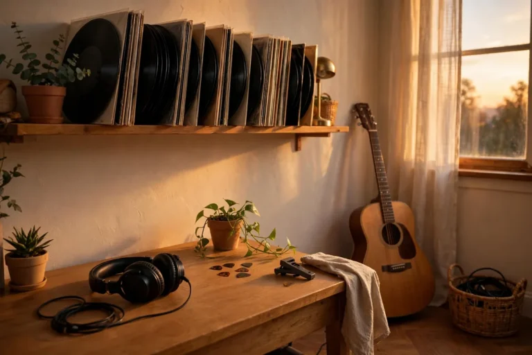 Illustration for creator stories with music