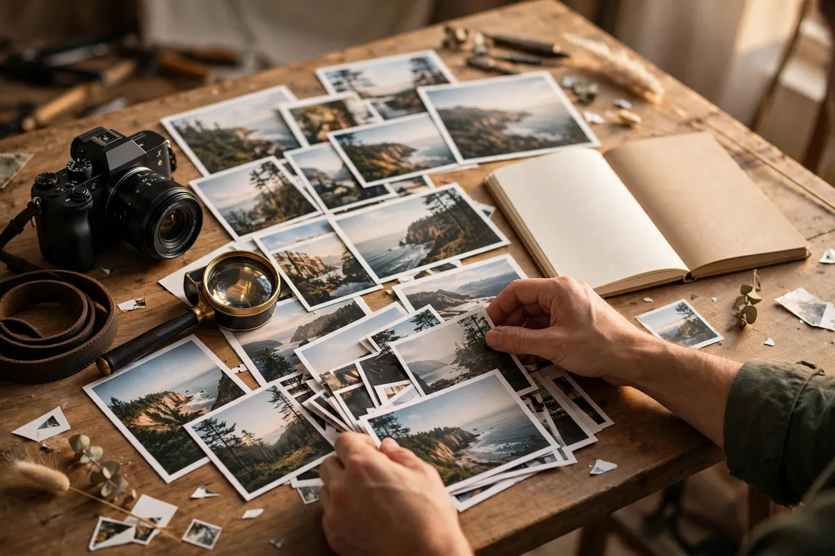 Illustration for creator stories with photos