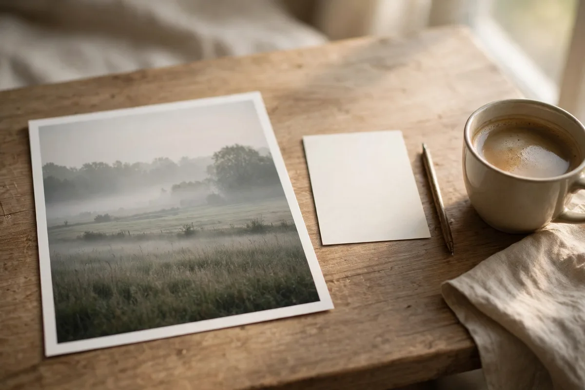 Illustration for Pair each photo with one honest caption line