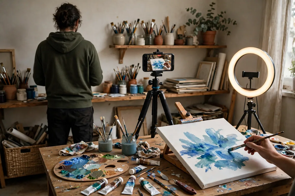 Illustration for creator stories with video