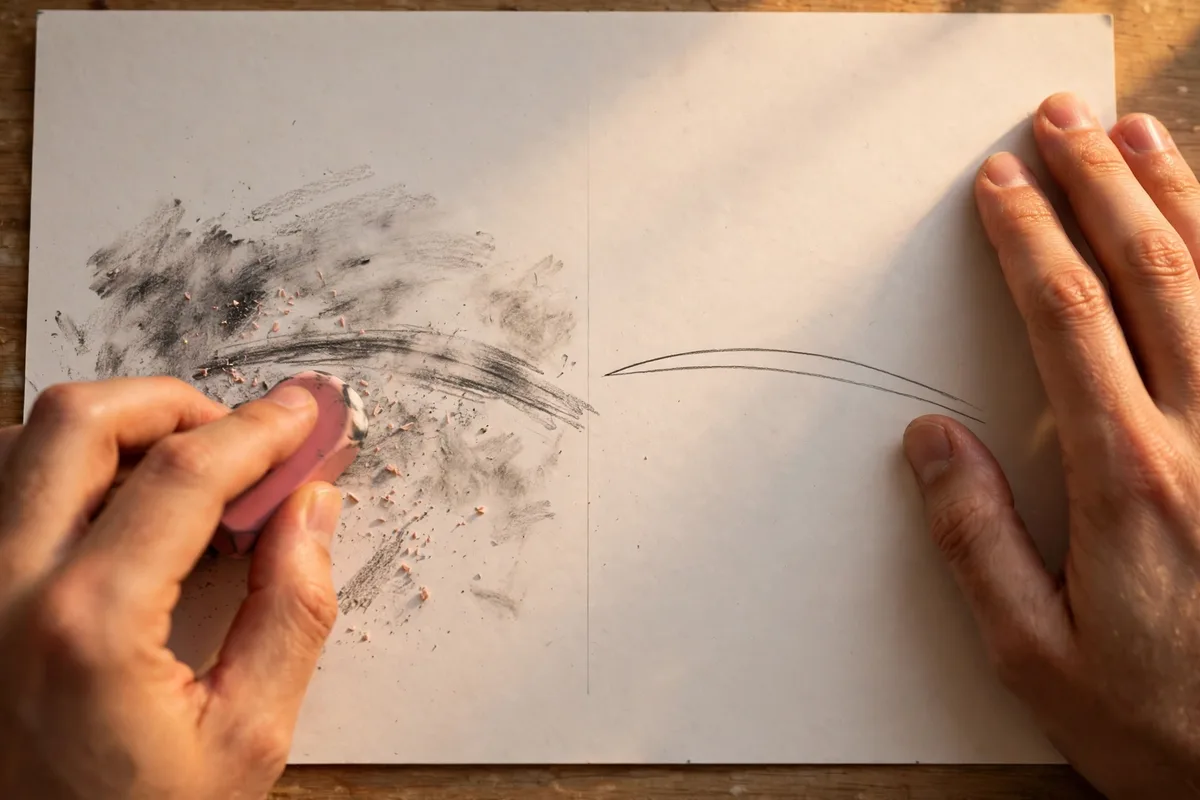 Illustration for Show a mistake and the fix, step by step
