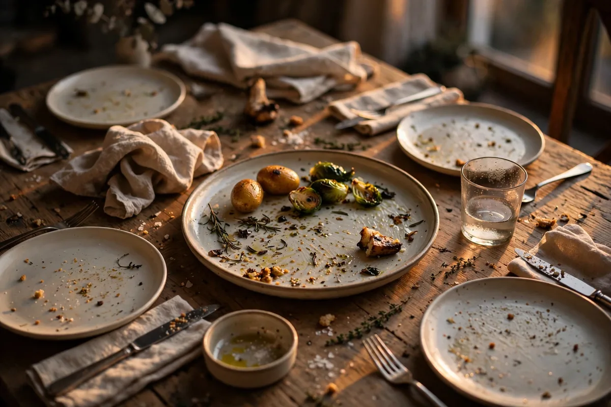 Illustration for End with the table, the people, or the last bite