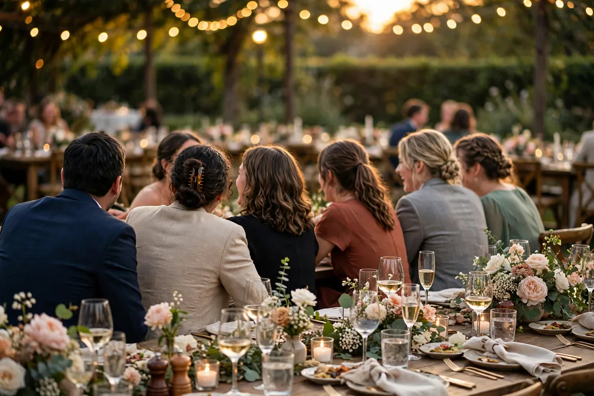 Illustration for Capture a candid moment between guests