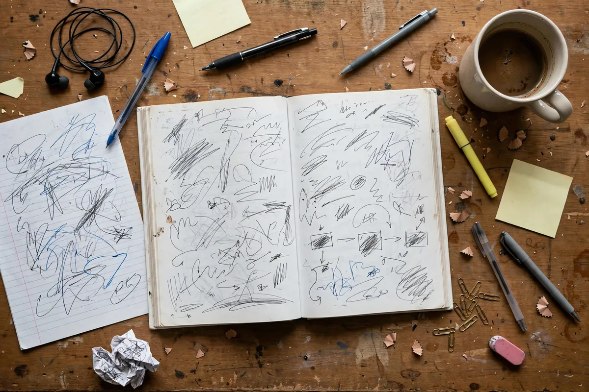 Illustration for Show your desk exactly as it is before you start